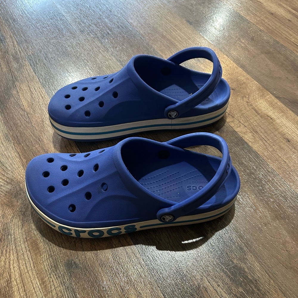 CROCS Bayaband Mens 8/Womens 10 Cerulean Ocean Blue Water Shoes - Picture 4 of 6